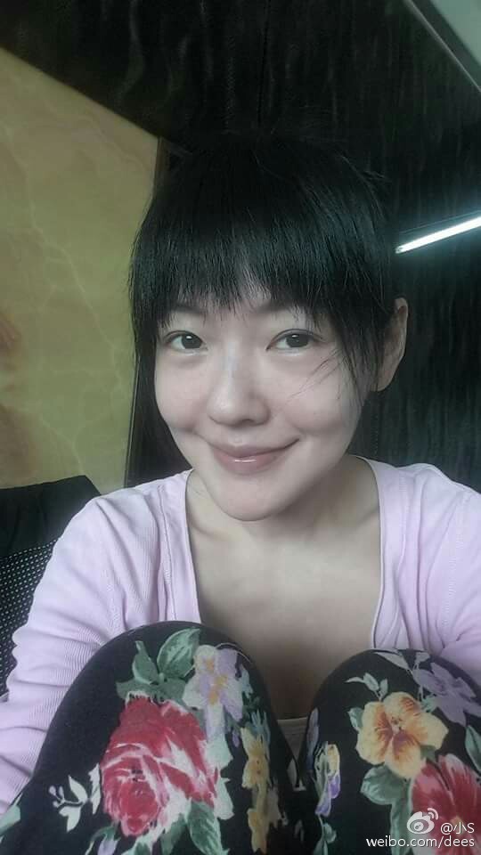 小S晒运动后素颜自拍