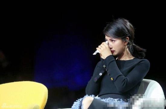 高圆圆因赵婉婷退赛落泪