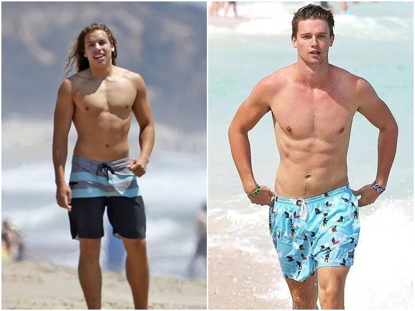 阿诺私生子海边狂晒好身材