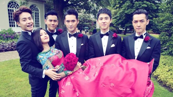 迎亲啦！袁弘帅气张歆艺美艳