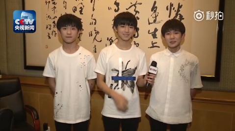 TFBOYS后台采访