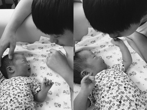 伊能静晒爱子呵护妹妹照片