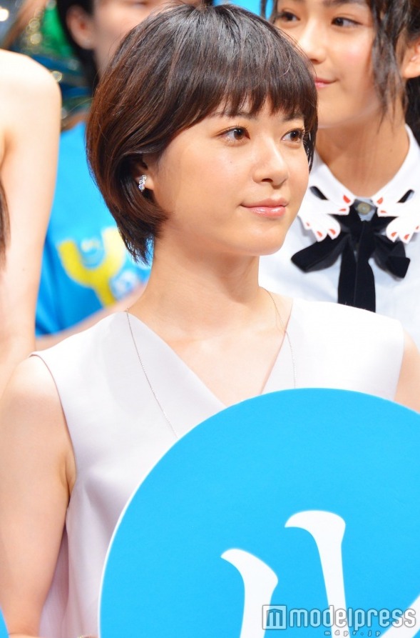 7月21日东京上野树里出席电影《青空呐喊》完成披露见面会