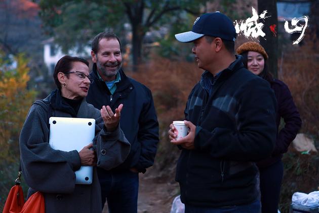 制片人艾秋兴和导演杨子