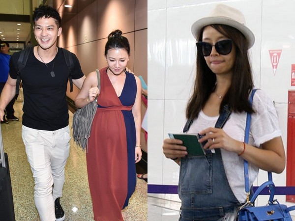 霍建华林心如搭乘班机抵台走VIP通关,只见邹承恩宾客出关。