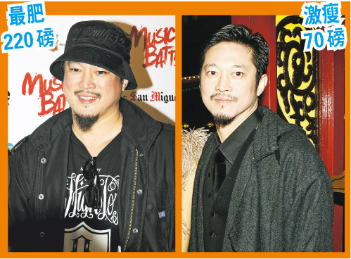 陈子聪戒酒兼做运动，加上配合饮食，结果用两个月踢走70磅