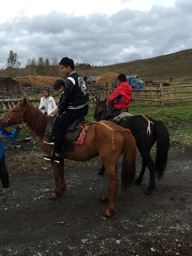 田亮和儿子森碗