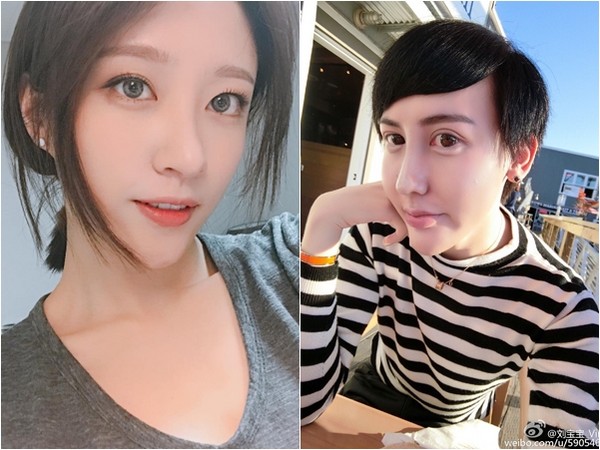 HaNi尖下巴撞脸刘梓晨