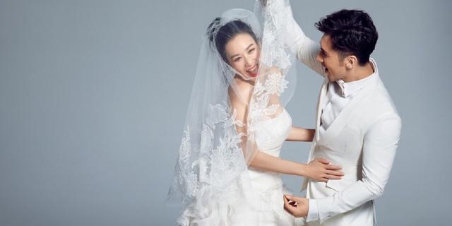 钟丽缇穿婚纱性感诱惑张伦硕