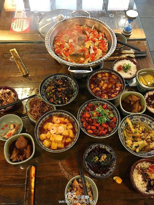 胡静晒美食