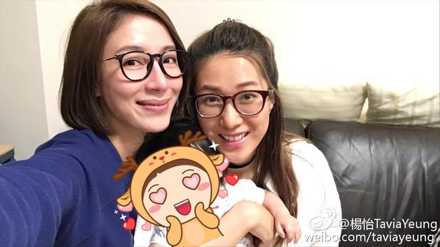 杨怡看望钟嘉欣母女感叹时光