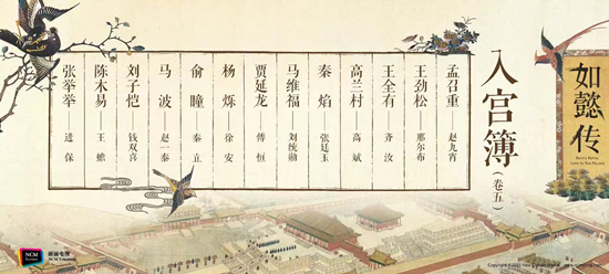 《如懿传》新曝“入宫簿”