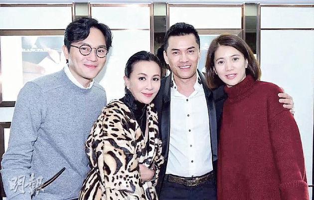 张智霖与太太袁咏仪祝贺12月寿星刘嘉玲及吕良伟。