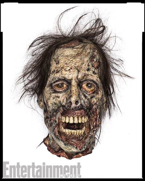 可怕吗？《行尸走肉》道具照片。