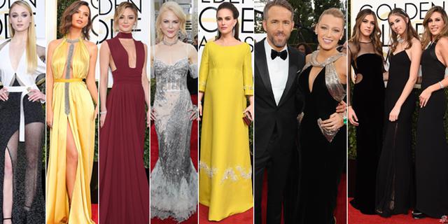 金球奖红毯女星长腿美胸斗艳