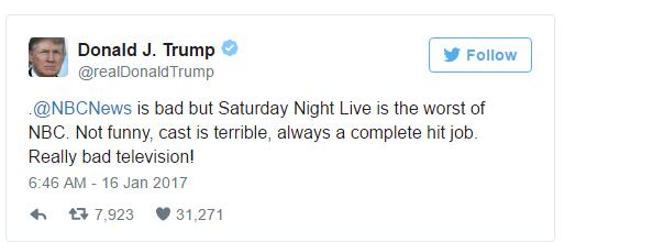 特朗普炮轰SNL