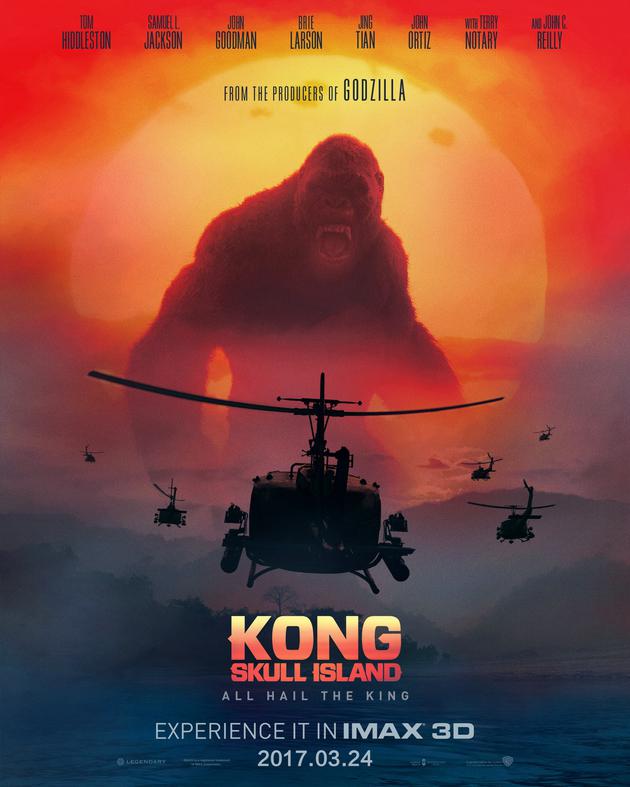 《金刚：骷髅岛》国际版IMAX艺术海报