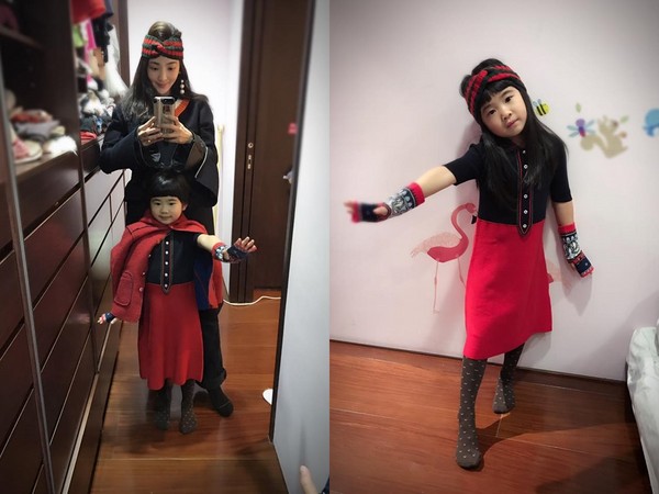6岁Grace长发一撩飘少女味