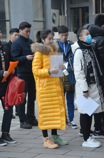 李凯馨现身北电三试