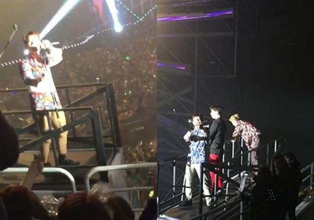 JUN.K不慎摔落舞台，2PM演唱会被迫中断