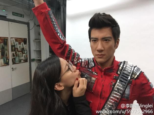 李靓蕾仰慕王力宏蜡像