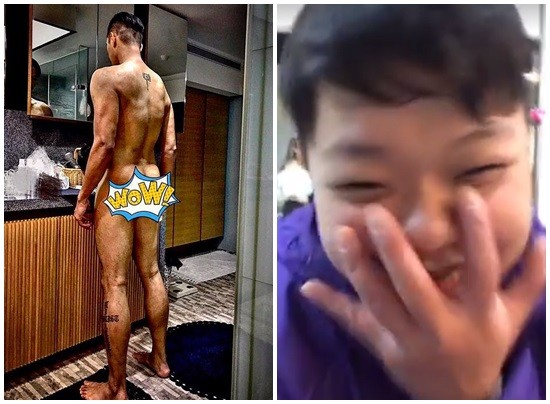 黑人不穿衣服被保姆看光