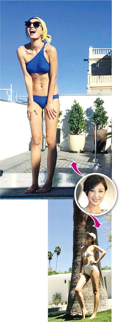 郑希怡在社交网站上载泳装照，不过网民对她的造型有赞也有批评。