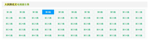 网络上出现电视剧《人民的名义》全集链接。网页截图