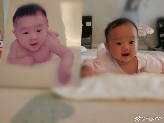 女版羊羊羊上线!杨威女儿大年夜眼小嘴超可爱