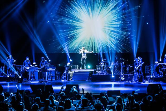 张杰演唱会现场