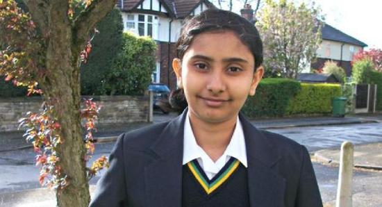 英格兰一名12岁的印度籍女孩智商高达162分