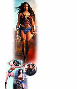 琳达·卡特主演的美剧《神奇女侠》也大受欢迎，她还与盖尔·加朵（上圆图）同台参加活动