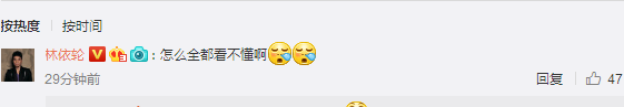 林依轮微博回复截图