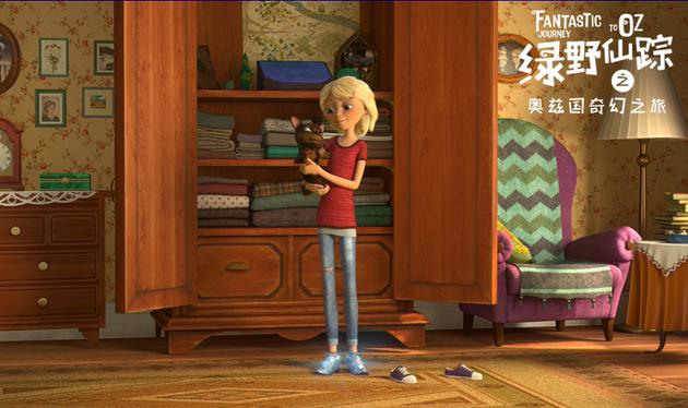 可爱的多萝西与她的小狗托托