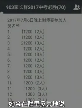 人均1200元天价谢师宴遭投诉