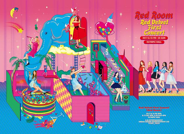 Red Velvet 首次单独演唱会 'Red Room' 海报