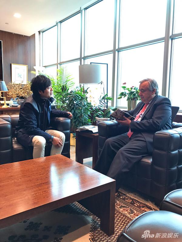 郎朗和联合国秘书长对话
