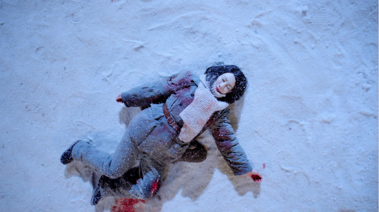 赵子惠牺牲倒在雪地中