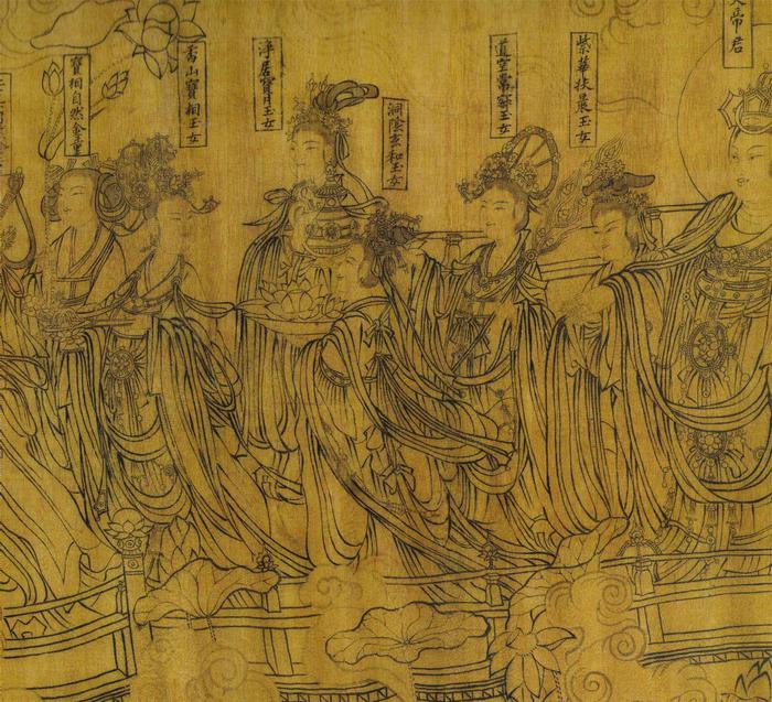 《朝元仙仗图》局部的神仙