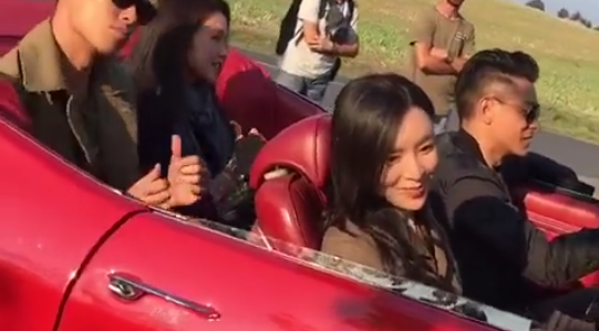 舒淇杨祐宁片场搞笑