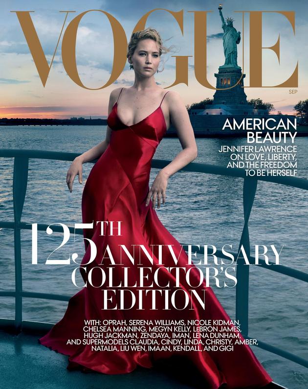 劳伦斯登上《Vogue》