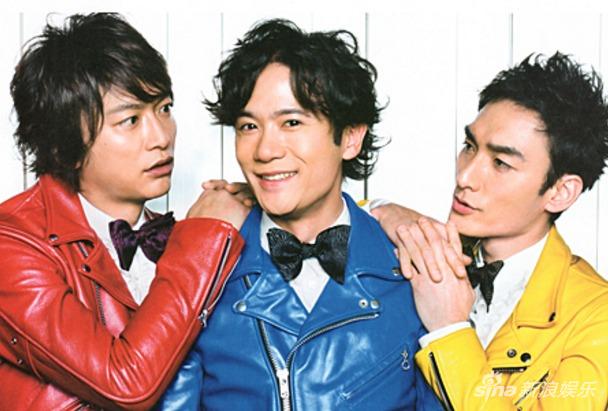 稻垣吾郎、草彅刚和香取慎吾资料图