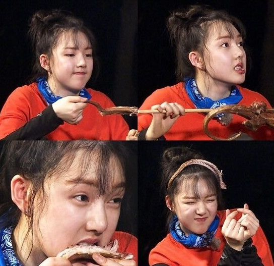 韩女子偶像徒手杀蜥蜴烤来吃
