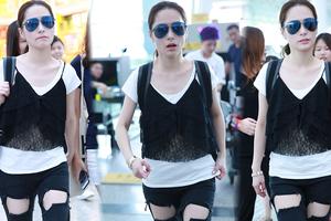 阿娇认爱后现身被跟拍瘪嘴满脸不悦