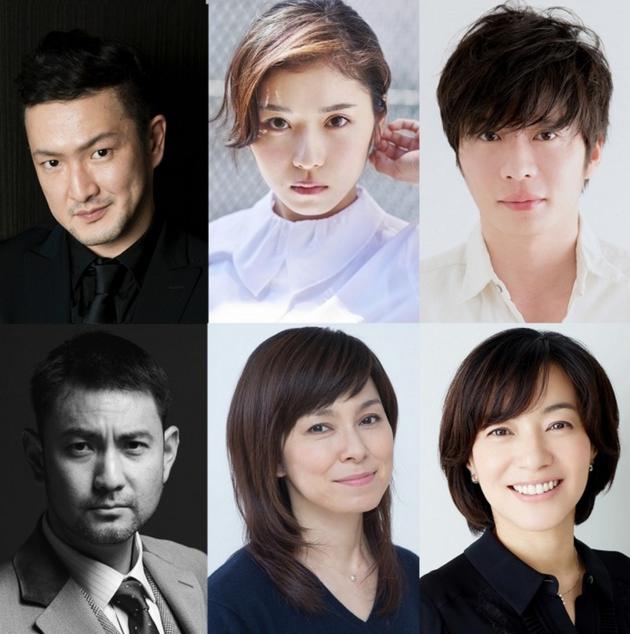 左上起中村狮童、松冈茉优、田中圭，左下起藤本隆宏、高田圣子、八木亚希子