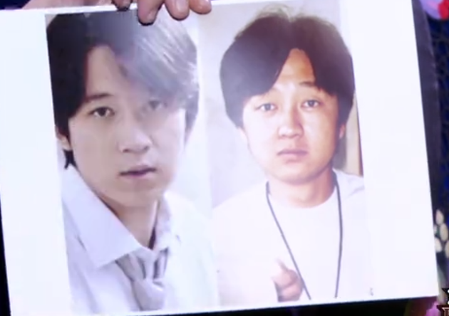 左为潘粤明,右为张绍刚年轻时