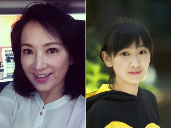 龚慈恩本人看起来相当年轻,女儿也遗传她的美貌
