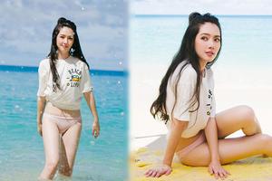 郭碧婷登男人装 海边尽情释放迷人魅力