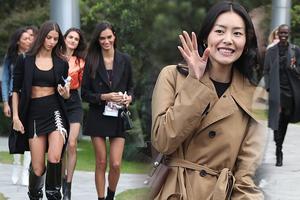 满屏皆美腿!维密众超模现身疑参加彩排