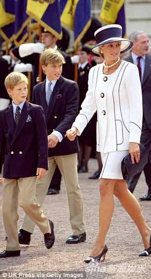黛安娜王妃（Princess Diana）与两位王子